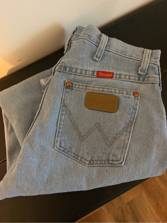 Wrangler Denim - Wrangler Light Blue Denim Jeans with Signature Patch